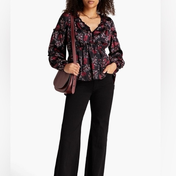 Cinq a Sept Simmons‎ Floral Top Raspberry Multi Small - Picture 3 of 8